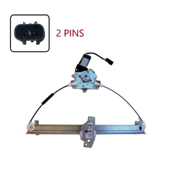 Front Right Electric Window Regulator With 2 Pins Motor for Hyundai Getz TB 02-11 3-Dr Hatch