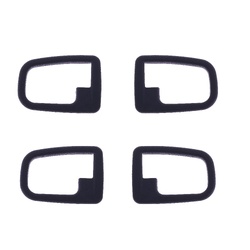 Set of 4 Textured Black Inner Door Handle Trim for BMW 3 Series E36 91-01