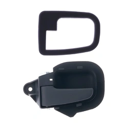 Front Left Black Inner Door Handle & Trim Cover Set for BMW 3 Series E36 91-01 Sedan/Wagon/Hatch/Compact