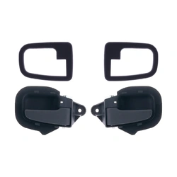 Front Left & Right Black Inner Door Handles & Trim Covers Set of 4 for BMW 3 Series E36 91-01 Sedan/Wagon/Hatch/Compact