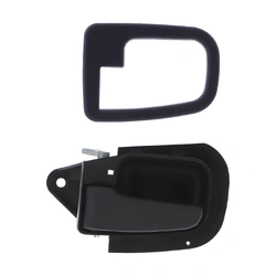 Front Left Black Inner Door Handle & Trim Cover Set for BMW 3 Series E36 92-99 Coupe/Conv