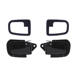 Front Left & Right Black Inner Door Handles & Trim Covers Set of 4 for BMW 3 Series E36 92-99 Coupe/Conv
