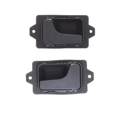 Set of 2 Front or Rear, LH+RH Textured Black Inner Door Handle for BMW E30, E28, E24, E23