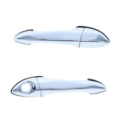 2pc Set Front Left & Right Door Handle Outer Chrome for BMW X5 E53 2000 - 2007