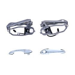 Set of 4 Front LH+RH Chrome Outer Door Handle and Carrier for BMW X5 E53 00-07