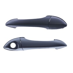 Door Handle Outer for BMW X5 Set of 2 Black Front Left & Right