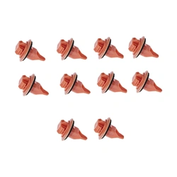 10pcs Orange Fender Guard Wheel Flare Panel Trim Clip For Toyota