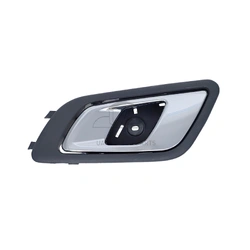 Rear Left Chrome Facial, Textured Black Base Inner Door Handle for Ford Ranger PX 2011-2022