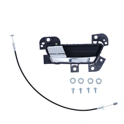 Front Left Chrome Inner Door Handle + Door Lock Cable for Ford Falcon FG/FGX 08-16