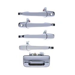5pc FRONT & REAR Left + Right Outer Door + Tailgate Handle Chrome for Ford Ranger PJ PK BT50 06-11