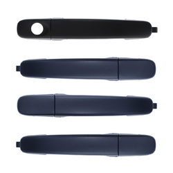 Set of 4 Front & Rear Left + Right Textured Black Outer Door Handle for Ford Ranger PX 11-22, Mazda BT50 UP/UR 11-20