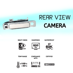 Chrome Tailgate Handle W/Camera Kit & Keyhole for Mazda BT50 12-20