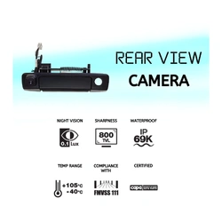 Primed Black Tailgate Handle & Camera Kit for Ford Ranger PX 11-22, Mazda BT50 UP/UR 11-20