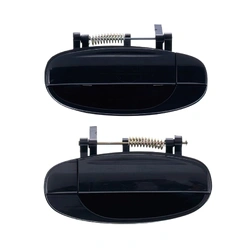 2pc Rear Left & Right Outer Door Handle Black for Holden Barina TK 2005-2011