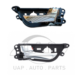 Door Handle Inner for Hyundai Veloster 11-18 Set of 2 Chrome FRONT LEFT+RIGHT