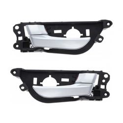 Door Handle Inner for Hyundai Veloster 11-17 Set of 2 Silver FRONT LEFT+RIGHT