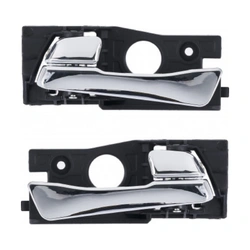 Door Handle Inner for Hyundai Accent RB 11-19 Set of 2 Chrome REAR LEFT+RIGHT