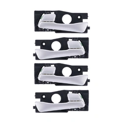 Door Handle Inner for Hyundai Accent RB 11-19 Set of 4 Silver FRONT REAR LH+RH