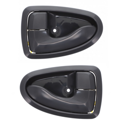 Door Handle Inner for Hyundai Accent LC 00-06 Set of 2 Grey FRONT=REAR LH+RH