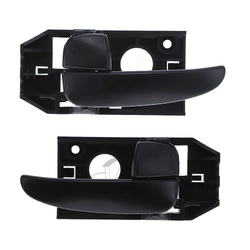 Door Handle Inner for Hyundai Elantra 01-06 Set of 2 Black REAR LEFT+RIGHT