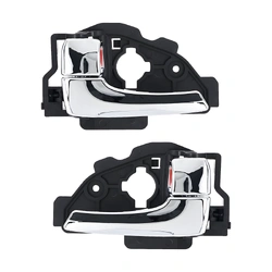 Door Handle Inner for Hyundai iX35 10-15 Set of 2 Chrome FRONT=REAR LEFT+RIGHT