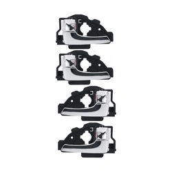 Door Handle Inner for Hyundai iX35 10-15 Set of 4 Chrome FRONT REAR LEFT+RIGHT