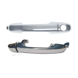 2pc Front Left & Right Outer Door Handle Chrome For Hyundai i20 PB 2009-15