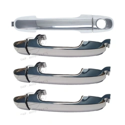 4pc Front Rear Left & Right Outer Door Handle Chrome For Hyundai i20 PB 2009-15