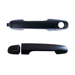Door Handle Outer for Hyundai i20 PB 09-15 Set of 2 Black FRONT LEFT+RIGHT
