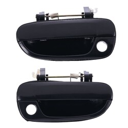 Door Handle Outer for Hyundai Accent LC 00-06 Set of 2 Black FRONT LEFT+RIGHT