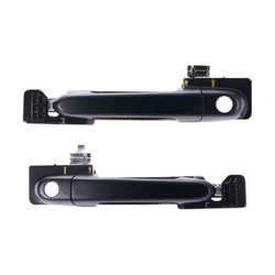 Door Handle Outer for Hyundai Accent 05-09 Set of 2 Black FRONT LEFT+RIGHT