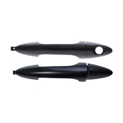 Door Handle Outer for Hyundai Accent 11-19 Set 2 Black FRONT LH W/o Keyhole + RH