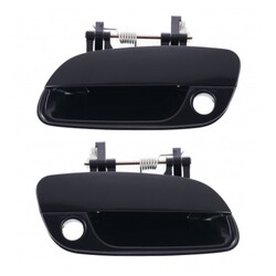 Door Handle Outer for Hyundai Elantra 01-06 Set of 2 Black FRONT LEFT+RIGHT