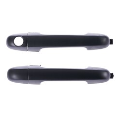 Door Handle Outer for Hyundai i30 FD 07-12 Set of 2 Black FRONT LEFT+RIGHT