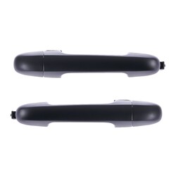 Door Handle Outer for Hyundai i30 FD 07-12 Set of 2 Black REAR LEFT+RIGHT