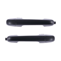 Door Handle Outer for Hyundai i30 FD 07-12 Set of 2 Black REAR LEFT+RIGHT