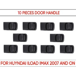 10pcs Right Outer Sliding Door Handle Primed Black for Hyundai iLoad iMax TQ 2008 -On