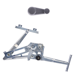 Set of Front Right Manual Window Regulator and Window Crank Handle for Isuzu N-Series NKR/NPR/NPS/NQR 94-08