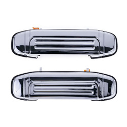 Door Handle Outer for Mitsubishi Pajero 91-00 Set of 2 Chrome FRONT LEFT+RIGHT