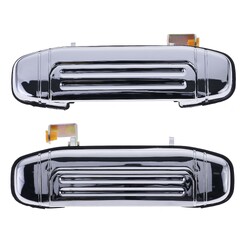 Door Handle Outer for Mitsubishi Pajero 91-00 Set of 2 Chrome REAR LEFT+RIGHT