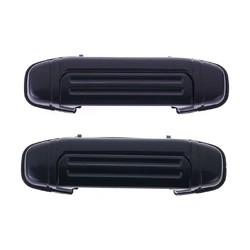 Door Handle Outer for Mitsubishi Pajero 91-00 Set of 2 Black FRONT LEFT+RIGHT