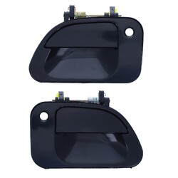 Door Handle Outer FOR Mitsubishi Delica 94-05 Set of 2 Black FRONT LEFT+RIGHT