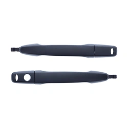 Door Handle Outer for Mitsubishi Outlander 06-12 Set of 2 Black FRONT LEFT+RIGHT