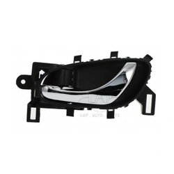 Front / Rear Left Chrome Facial, Textured Black Base Inner Door Handle for Nissan Navara D23 15-Current