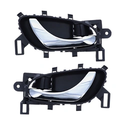Door Handle Inner for Nissan Navara 15-ON Set of 2 Chrome FRONT=REAR LEFT+RIGHT