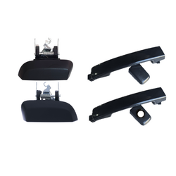 Door Handle Outer for Nissan Pathfinder R51 05-13 Set of 4 Black FRONT REAR LEFT + RIGHT