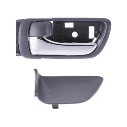 Front / Rear Left Chrome Facial, Textured Grey Base Inner Door Handle for Toyota Camry ACV36/MCV36 02-06