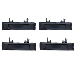 Set of 4 Smooth Black Outer Door Handle for Toyota Landcruiser J60 Series 80-90, J70 Series 85-Current