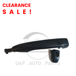 Front Right Smooth Black Outer Door Handle With Keyhole for Toyota Landcruiser Prado J120 02-09, Tarago 06-19, Kluger 07-13, Camry 06-12, Aurion 06-12