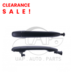 Front Left Smooth Black Outer Door Handle Without Keyhole for Toyota Landcruiser Prado J120 02-09, Tarago 06-19, Kluger 07-13,Camry 06-12,Aurion 06-12